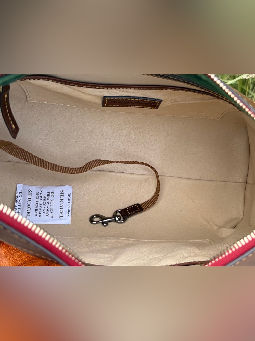 Dooney & Bourke Cassidy Hobo Large Chestnut Brown Florentine Leather NWT - Picture 8 of 17